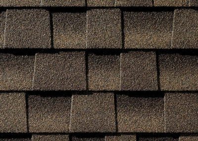 Barkwood colored shingles on a roof
