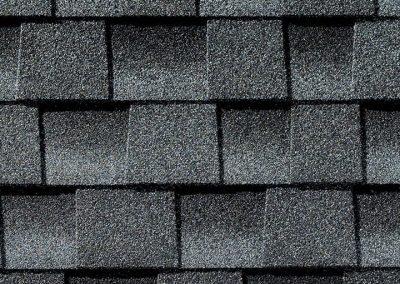 Pewter Gray shingles on a roof